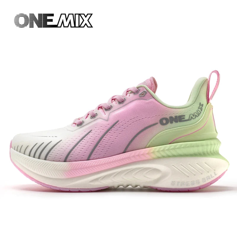 „ONEMIX“ nauji amortizuojantys bėgimo bateliai vyrams, tinkami intensyviai bėgantiems, su raišteliais, sportiniai moterims, neslystantys, lauko sportiniai vyriški sportiniai bateliai