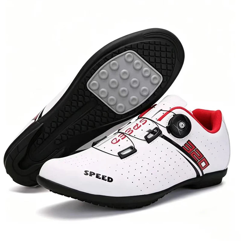 Sapatilhas de ciclismo MTB novas para homem, sapatilhas desportivas de ciclismo com sistema de bloqueio automático, estrada e velocidade, sapatilhas de ciclismo para mulher compatíveis com cleats SPD