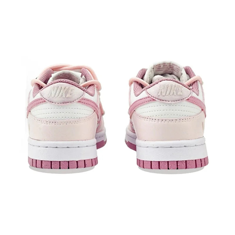 Individualizuoti sportiniai bateliai „Nike Dunk“ „Honeyed Rose“ – naujojo kinietiško stiliaus, rankomis tapyti su širdelėmis, žemi moteriški riedlentininkų bateliai