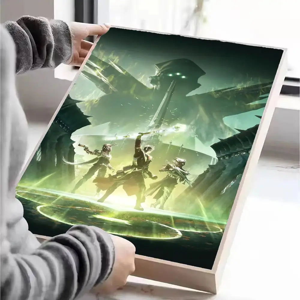 Destiny Poster Self-adhesive Art Waterproof Paper Sticker Coffee House Wall Decor