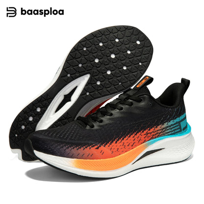 Baasploa løbesko til mænd, professionelle træningssko til kvinder, med kulfiberplade, åndbare sneakers i mesh, lette unisex-sportssko til mænd