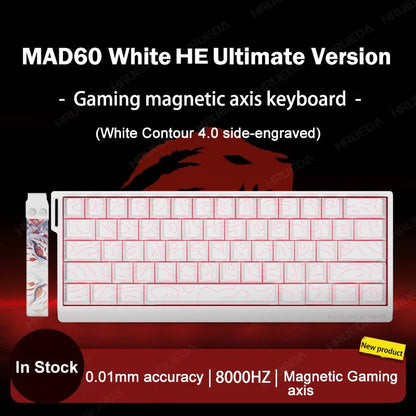 MADLIONS MAD 60/68HE Gaming Magnetic Switch Keyboard Wired Key Web Drive Custom 8K 61/68 Return RT Adjustable Keystroke Hot Swap