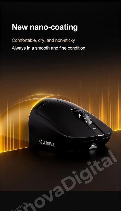 Bezprzewodowa mysz gamingowa ATK Dragonfly A9 Ultimate A9 Air PAW3950 ultralekka ergonomiczna mysz e-sportowa FPS dla graczy CSGO A9 Ultra