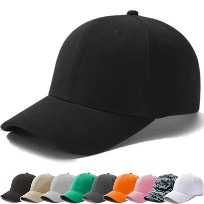Unisex Cap Casual Plain Baseball Cap Adjustable Snapback Hats For Women Men Hip Hop Cap Street Dad Hat