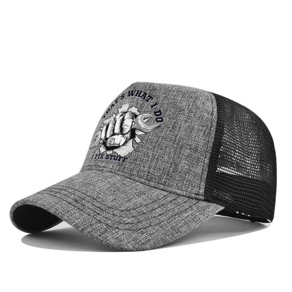 New Fashion Spring Summer Printed Mesh Breathable Baseball Cap Gorras Personality LOGO for Men WomenCouples Visor Hat Casquette