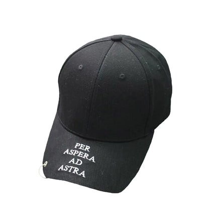 Kobiety Mężczyźni Hip Hop K-pop Czapka baseballowa typu snapback Jednolita kolorystyka z pierścieniem Sport Taniec Podróże Miłośnik Czapka dla taty Czapki Streetwear Regulowana