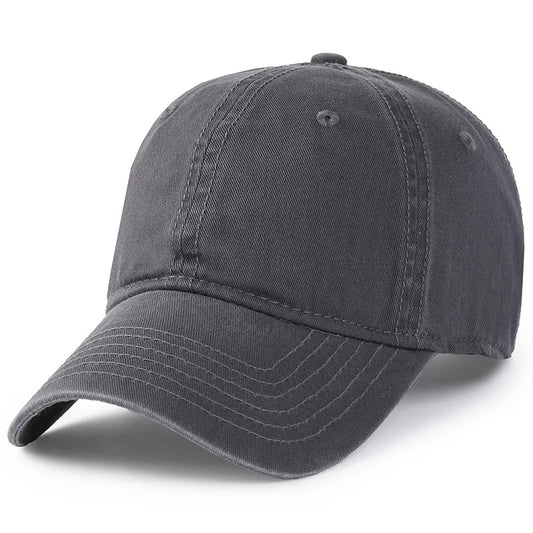 Men Women Oversize XXL 100% Cotton Baseball Cap,Large Baseball Hat for Big Heads 56-63cm(23.5"-25.5"),Adjustable Plain Dad Cap