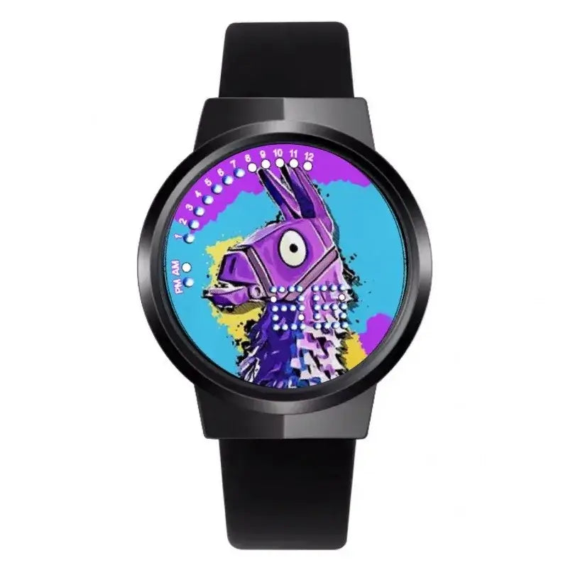 Fortnite Watch Cute Fashion  Cartoon Personalized Kawaii Touch Night Light LED Student Electronic Watch Gift for Friends