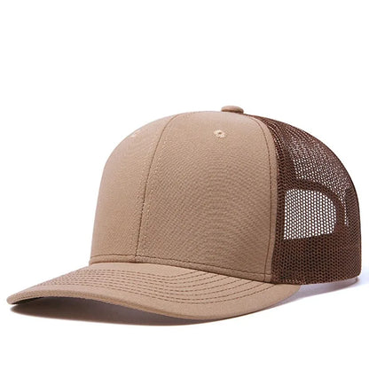 Unisex kepurė su šiek tiek išlenktu kraštu, „Trucker“ stiliaus, vyrams ir moterims, kasdienė, lauko, kvėpuojanti vasarinė kepurė