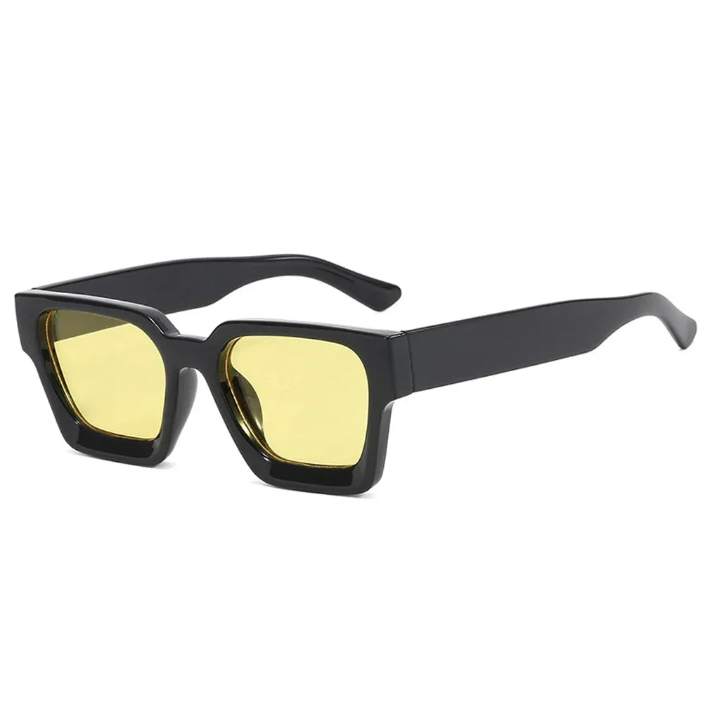 JNPCXI Fashion Square Women Luxury Sunglasses Retro Gradient Blue Designer Men Trending Sun Glasses Shades UV400