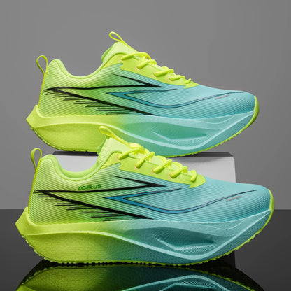 Scarpe sportive unisex alla moda in rete traspirante, scarpe da corsa professionali, scarpe sportive comode con lacci per il fitness all’aperto da uomo