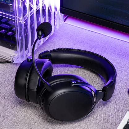 Auriculares gaming AKKO Verge S9 con micrófono – Driver de 53mm, Bluetooth 5.3 inalámbrico de cuatro modos, sonido envolvente 7.1, auriculares gaming profesionales para FPS