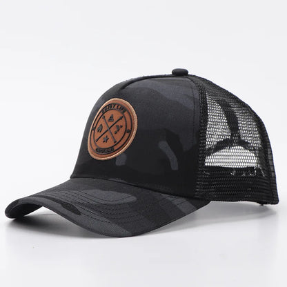 New Summer Mesh Baseball Cap Women Men Letter Patch Snapback Hat Casual Breathable Unisex Street Hip Hop Trucker Caps