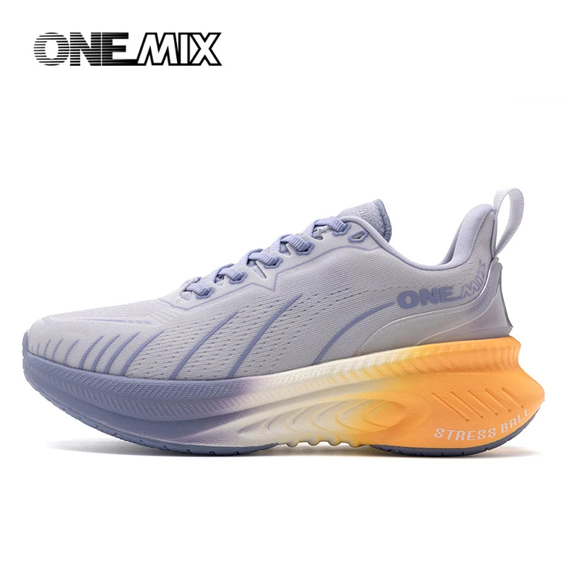 „ONEMIX“ nauji amortizuojantys bėgimo bateliai vyrams, tinkami intensyviai bėgantiems, su raišteliais, sportiniai moterims, neslystantys, lauko sportiniai vyriški sportiniai bateliai