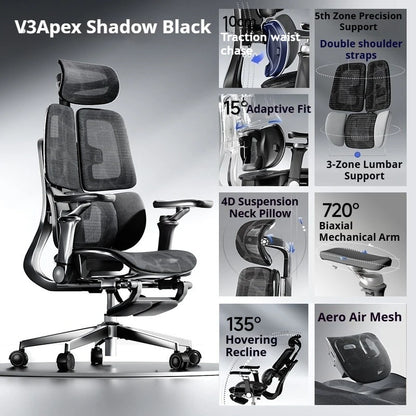 Cadeira de escritório em malha ergonómica, executiva, para computador e gaming, mobiliário moderno, giratória, com rodas e ajustável, Silla Gaming, cadeira ergonómica