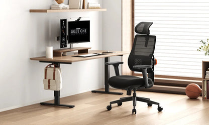NEWTRAL MAGICH003 Ergonomic Office Chair with Adaptive Lumbar Support, Adjustable Headrest, 3D Armrests, Reclining Executive Desk Chair