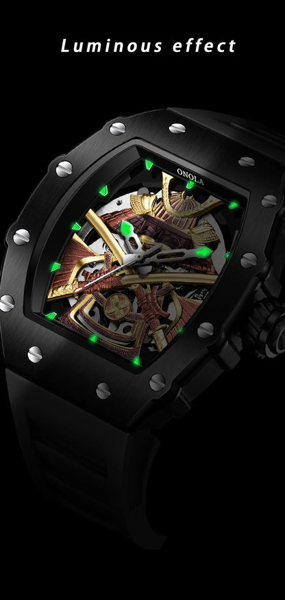 ONOLA Men Automatic Watch Luxury Brand Fashion Luminous Waterproof Mechanical Watches Men Military Sports Watches Gifts for Men