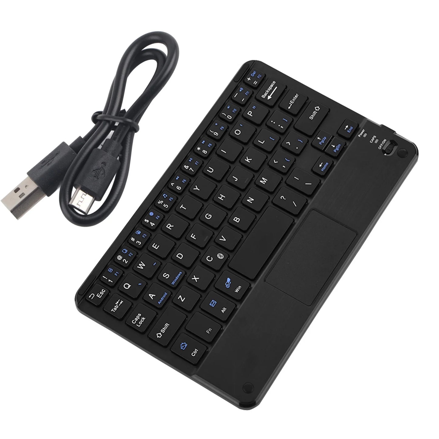 Tastiera Bluetooth wireless mini UltraSlim professionale con touchpad, compatta, ergonomica e reattiva, per PC Windows e tablet Android