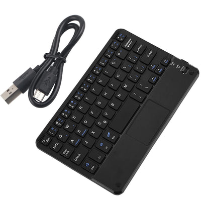 Tastiera Bluetooth wireless mini UltraSlim professionale con touchpad, compatta, ergonomica e reattiva, per PC Windows e tablet Android