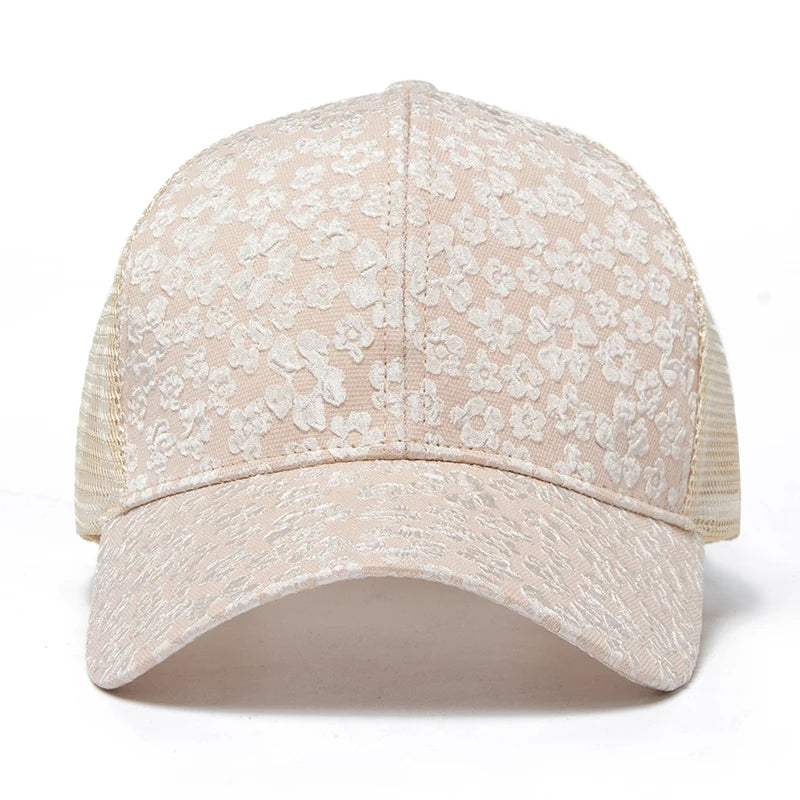 CNTANG 2024 New Print Mesh Caps Fashion Women Baseball Cap Summer Outdoor Casual Sun Hat For Female Hip Hop Girls Snapback