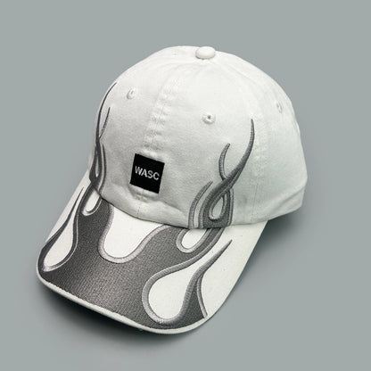 Niche Hip Hop Letter Flame Flag Baseball Hats New Unisex Sunshade Personal Versatile Color Block Fashion Retro ins Peaked Caps