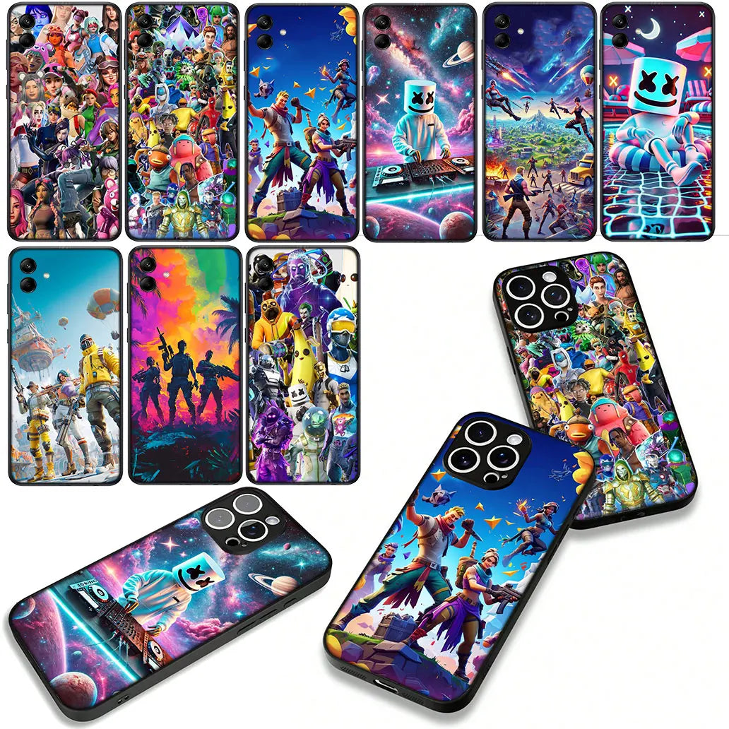 Game F-ForTnites Wallpaper Case for Samsung Galaxy A07 A13 A12 A23 A42 A50 A51 A52 A53 A70 A71 A72 A21S A04 Note 20 9 8 10 Cover