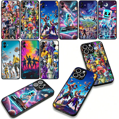 Game F-ForTnites Wallpaper Case for Samsung Galaxy A07 A13 A12 A23 A42 A50 A51 A52 A53 A70 A71 A72 A21S A04 Note 20 9 8 10 Cover
