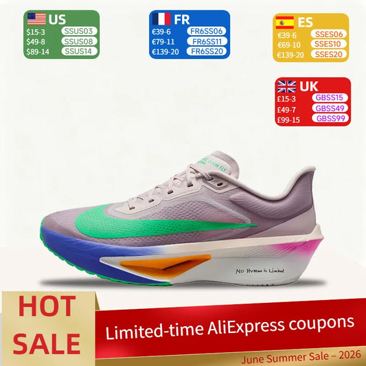 Nike Zoom Fly 6 Eliud Kipchoge: scarpe da corsa basse unisex comode, eleganti, alla moda e versatili, colore grigio-verde, modello HJ7038-600