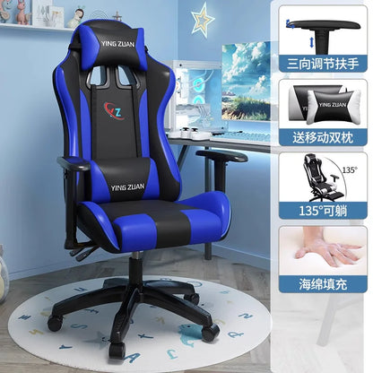 Gaming stolica Računalna stolica Udobno podesivo sjedalo za opuštanje Game LIVE Za studentski dom i kućnu upotrebu Ergonomski dizajn za dugotrajno sjedenje