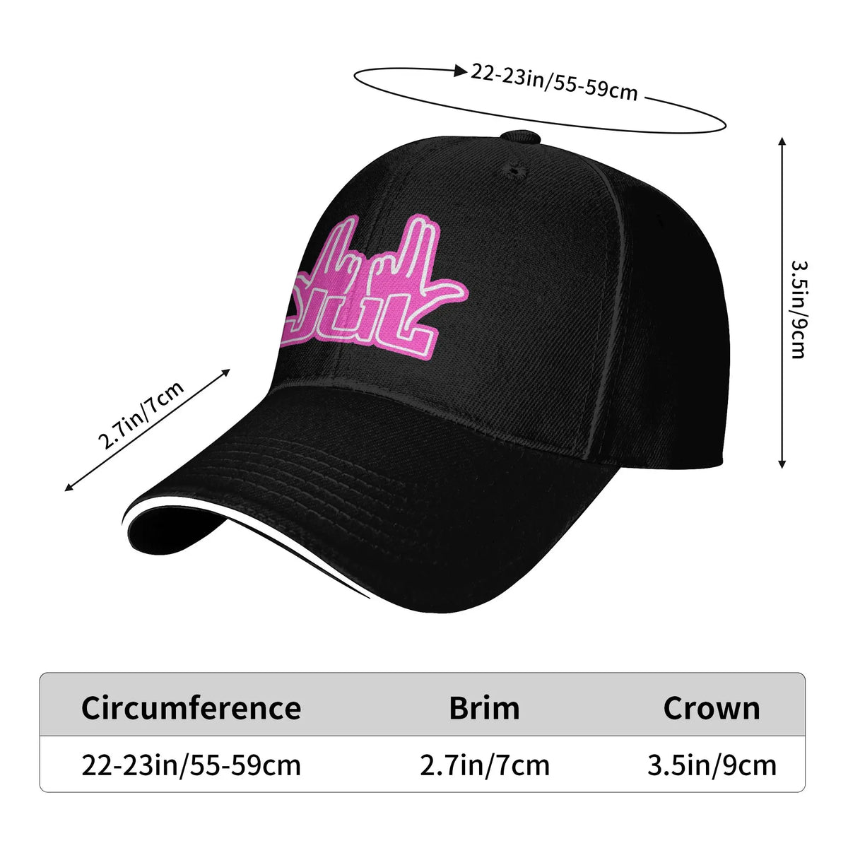 Unisex Rapper Singer Jul Sign Outdoor Hat Adjustable Baseball Caps New Baseball Cap Sunscreen Hats