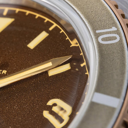 Thorn T028 Bronze Dive Watch PT5000 Automatic Movement Mechanical Watches Aluminum Bezel Sapphire 37mm Men Wristwatch