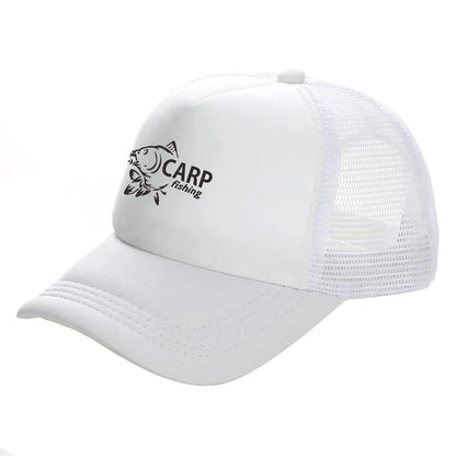 Carp Fish Trucker Caps Men Funny Fishing Printing Hat Baseball Cap Cool Summer Unisex Mesh Net Caps MZ-169