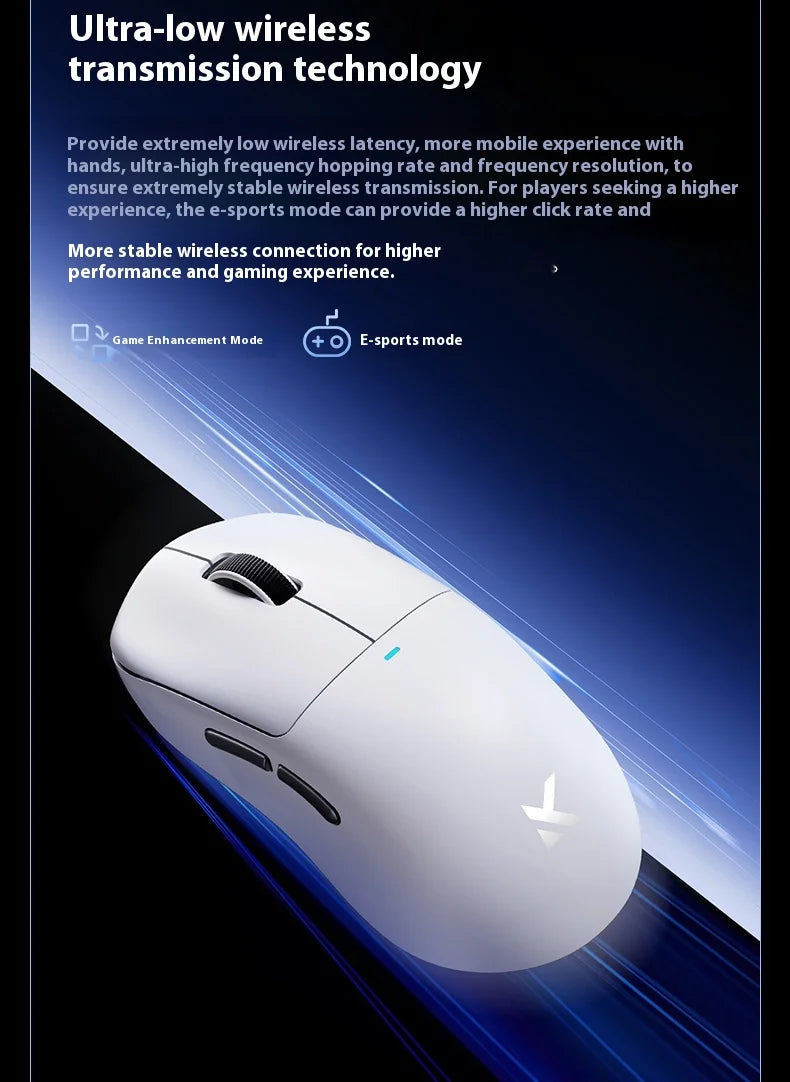 MCHOSE M7 Ultra ergonomická herná myš PAW3950 Super Sensor TOPSPEED s frekvenciou snímania 8000Hz, ľahký dizajn, Realtek Master Mice