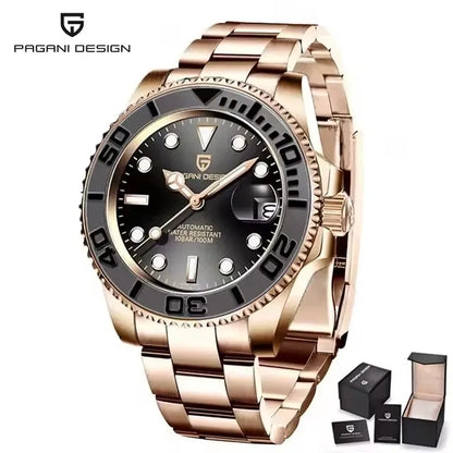PAGANI DESIGN V2 Japan movement Luxury Men Mechanical Watch 40MM Ceramic bezel AR Coated Sapphire Glass Automatic Watch For Men
