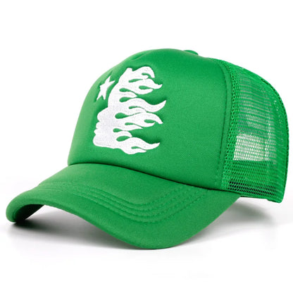New Letter Embroidery Baseball Hats New Unisex Hip Hop Breathable Personal Sunshade Mesh Versatile Street Fashion Trucker Caps