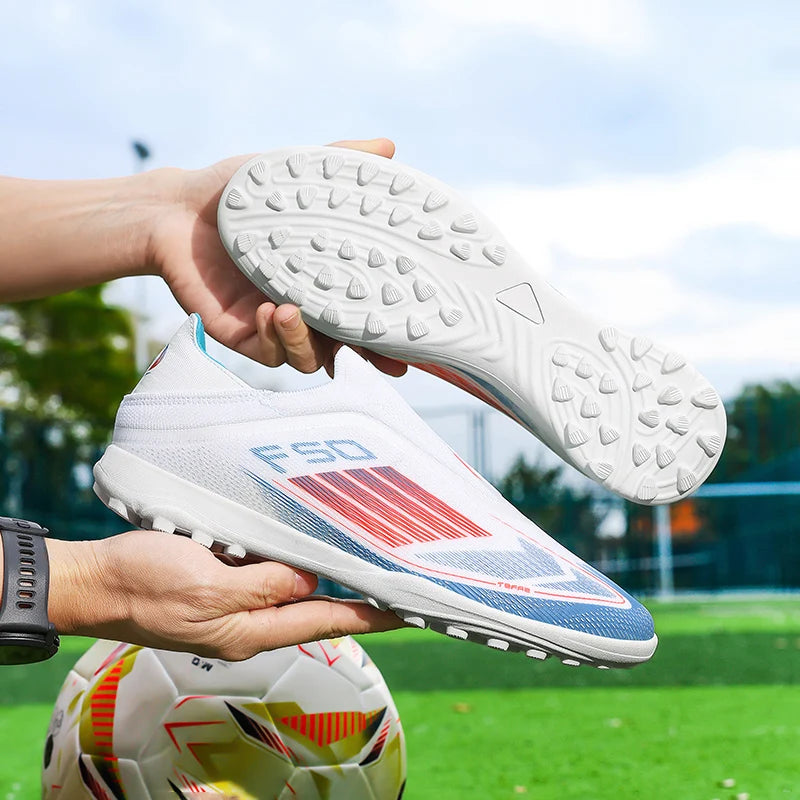 New Men's Football Boots Turf Comfortable Soccer Shoes Sport Fg Grass Cleats Futsal Non Slip Outdoor Adult Ultralight Non-Slip
