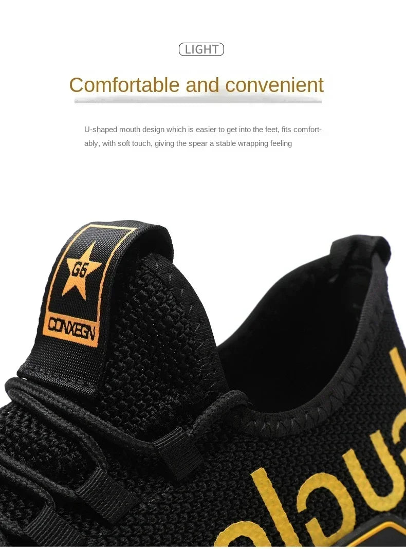 Runing Sport Fashion High Top Sneakers Zapatillas De Deporte Men Casual Mesh Shoes Light Soft Breathable Vulcanize Shoes