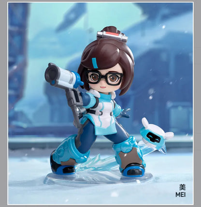 POP MART Overwatch Play of The Game Series Caixa Surpresa Mystery Box Brinquedos Kawaii Ornamentos Figuras Decoração de Casa Bonecas Modelo de Secretária