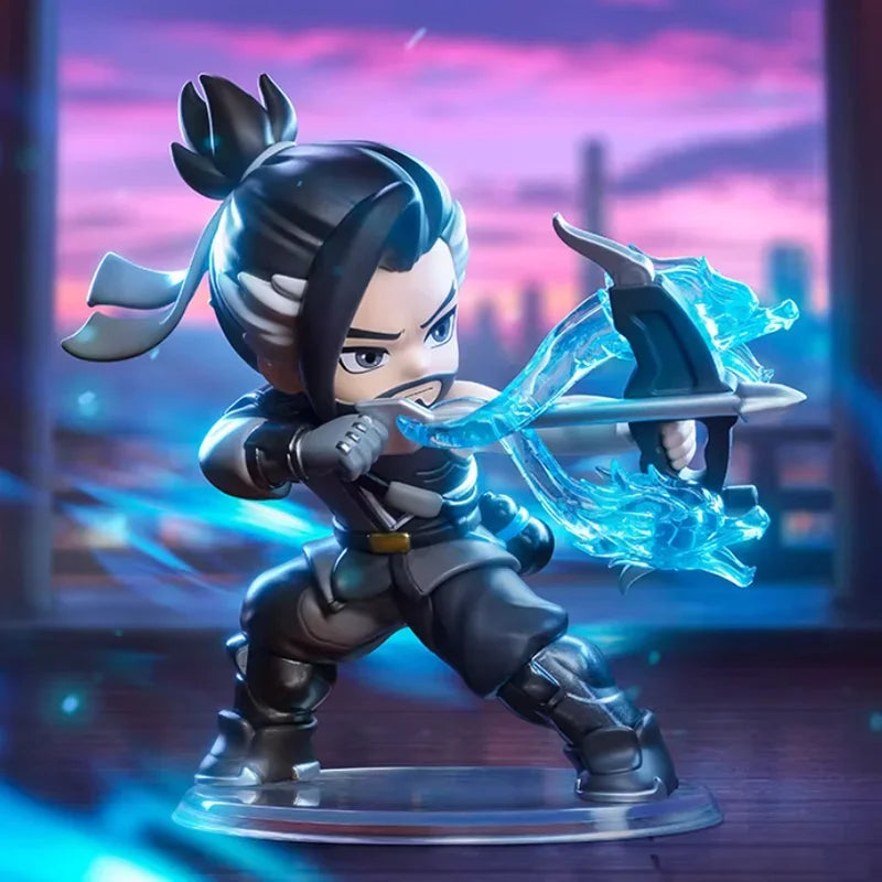 POP MART Overwatch Play of The Game Series Caixa Surpresa Mystery Box Brinquedos Kawaii Ornamentos Figuras Decoração de Casa Bonecas Modelo de Secretária