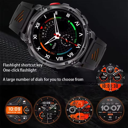 New T-REX3 Ultra 1100mAh Battery SmartWatch 10ATM Waterproof GPS Compass Flashlight 1.7" AMOLED HD Call Sports Smart Watch Men