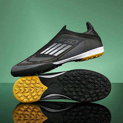Nouvelles chaussures de football pour hommes, crampons de sport d'extérieur pour garçons et adultes, bottes de football d'entraînement respirantes, antidérapantes, à crampons longs, confortables