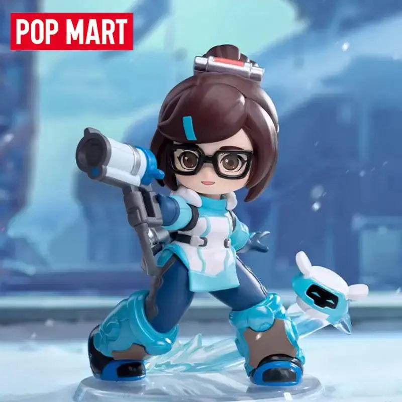 POP MART Overwatch Play of The Game Series Caixa Surpresa Mystery Box Brinquedos Kawaii Ornamentos Figuras Decoração de Casa Bonecas Modelo de Secretária