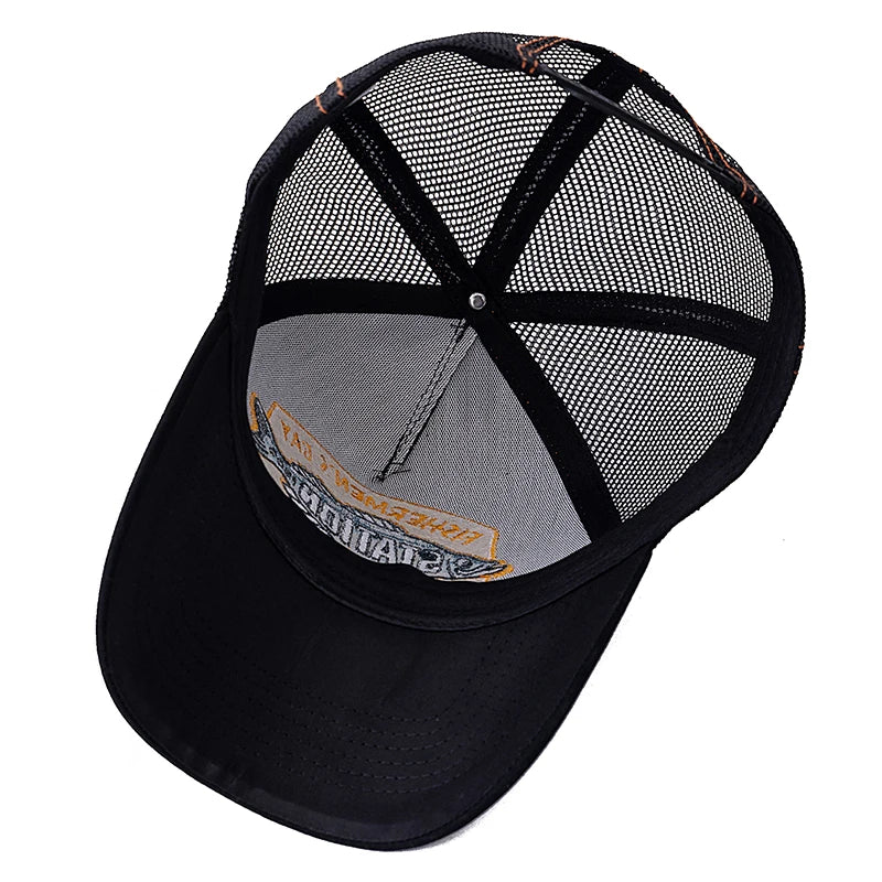 Unisex Summer Fishing Baseball Cap Breathable Mesh Trucker Hat Men Women Big Fish Fisherman Style Cap Fashion Outdoor Hat Cap