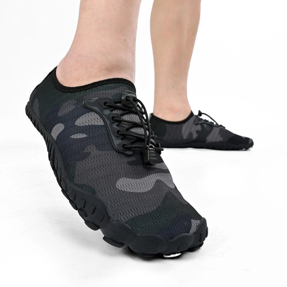 Oiaano leveäkärkiset barefoot-kengät miehille, mustat naisten urheilulenkkarit, unisex-vesitossut, miesten aqua-rantakengät, pehmeä pohja, kevyet ja hengittävät