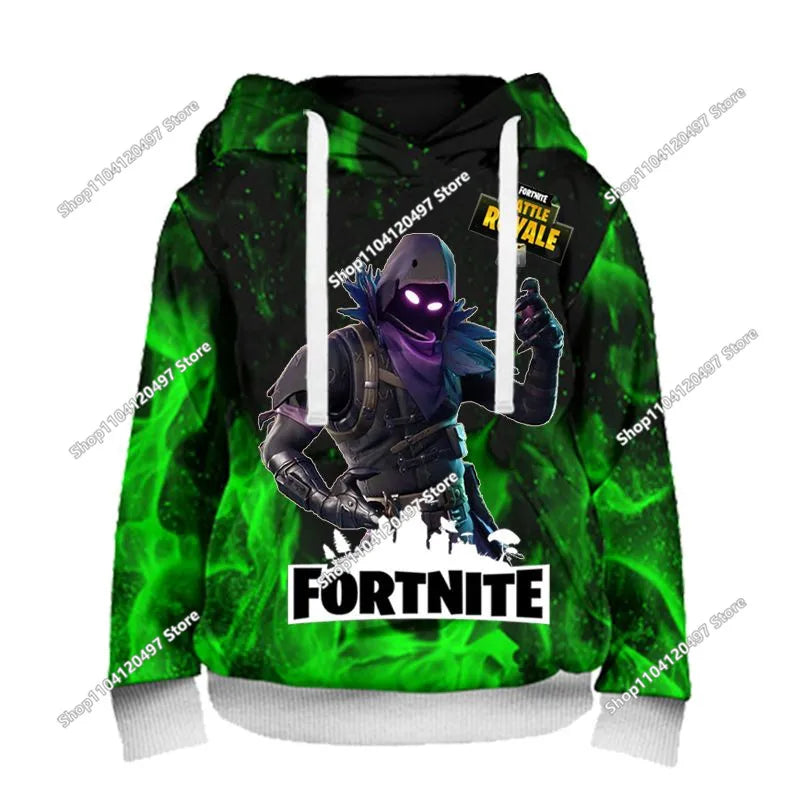 Children Clothes Birthday Cute Gifts Fortnite Child Hoodies Battle Royale Boys Girls Anime Sweatshirt Kids Winter Pullover Tops