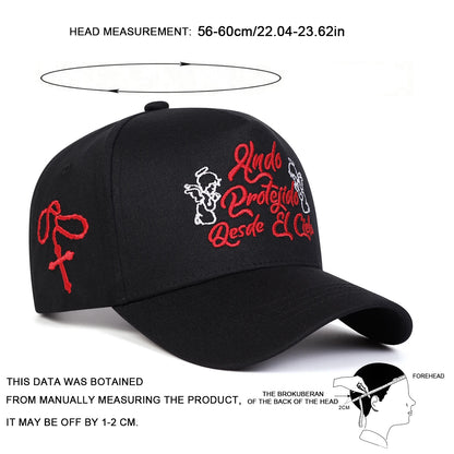 Unisex HNDO PROTEJIDO Letter Embroidery Baseball Caps Spring Autumn Outdoor Adjustable Casual Hats Sunscreen Hat Sports Cap