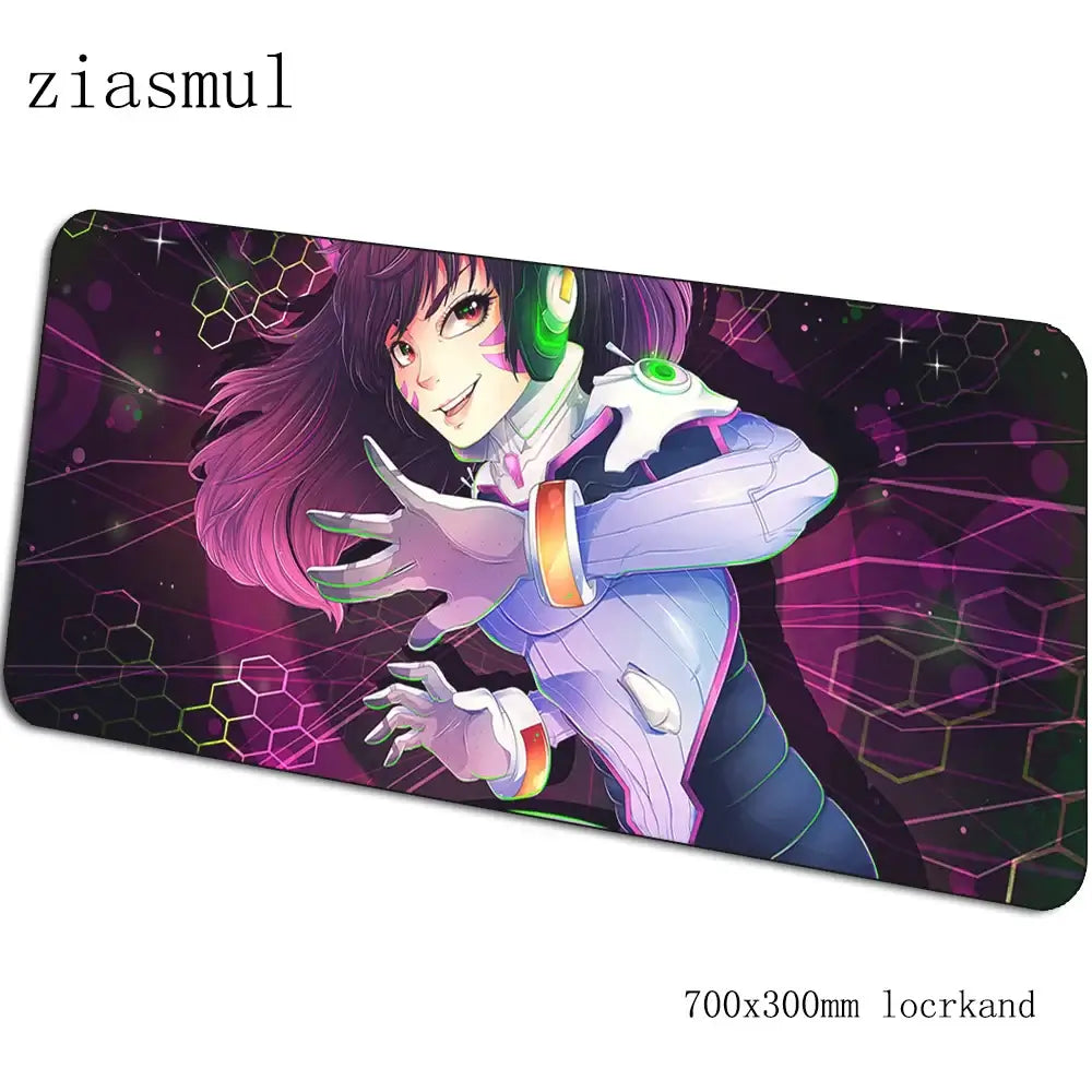 Overwatch podloga za miš za gamere, prekrasna gaming podloga za miš 70x30cm za PC, prijenosno računalo i radni stol, padmouse za igre, estetska gamerska podloga, gamepad