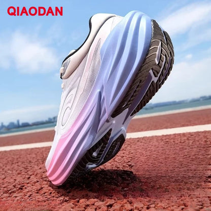 QIAODAN TG1.0 Pantofi de alergare pentru femei, pentru maraton, cu platformă nouă, de competiție, cu amortizare, moi, pentru distanțe lungi, QDB022253285