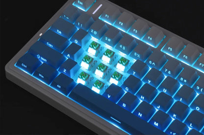 Tastiera meccanica gaming wireless AULA F75 Pro con montaggio gasket, RGB personalizzato, layout 75% e keycap PBT con incisione laterale