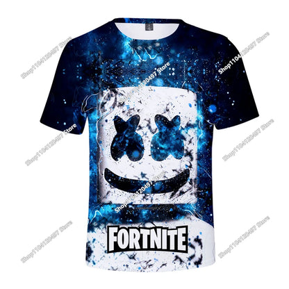 Halloween Peely 3D majica za dječake i djevojčice, božićna Fortnite majica, Battle Royale streetwear za djecu, Victory Game muška majica, odjeća